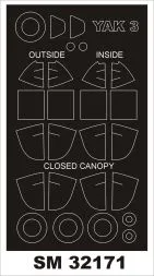 Yak-3 mask for Special Hobby 1:32