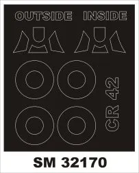 FIAT CR-42 mask für Silver Wings 1:32