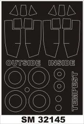 Tempest Mk.Vc mask für PCM 1:32
