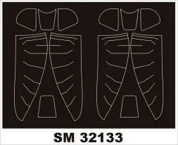 P-51D mask für Tamiya 1:32