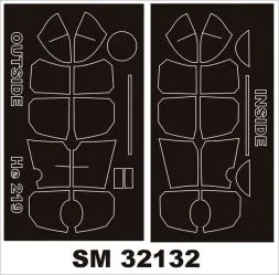 He 219A-2/5/7 UHU mask für Revell 1:32