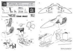 Mirage IIIC detail set for Eduard/ Hobby Boss 1:48