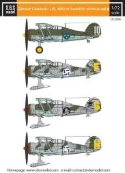 Gloster Gladiator in Swedish Service VOL.II 1:72