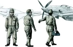 Japanese Army AF Mechanics, WW II 1:72