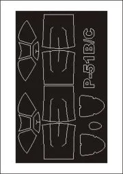 P-51B/C (Malcolm Hood) mask für Trumpeter 1:32