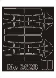 Me 262B mask für Trumpeter 1:32