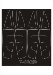 F-100D mask für Trumpeter 1:32