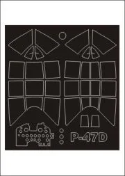 P-47D Razorback mask für Trumpeter 1:32