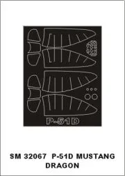 P-51D Mustang mask für Dragon 1:32