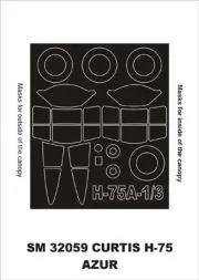 Hawk H-75A-1/3 mask für Azur 1:32