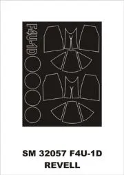F4U-1D mask for Revell 1:32