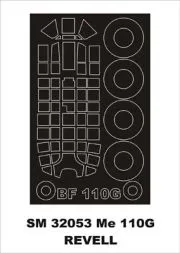 Bf 110G mask für Revell 1:32