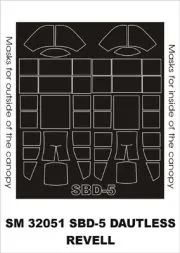 SBD-4/5 mask für Revell 1:32