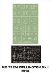 Welligton Mk.I/VIII maxi mask für MPM 1:72