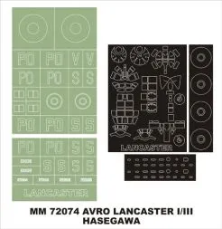 Lancaster B Mk.I/II maxi mask für Hasegawa 1:72