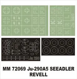 Ju 290A-5 maxi mask für Revell 1:72