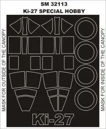 Ki-27 Nate mask für Special Hobby 1:32