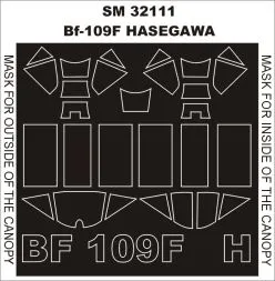 Bf 109F Mask for Hasegawa 1:32