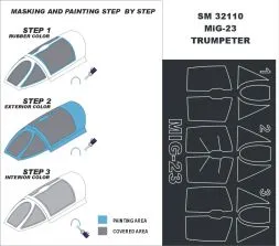 MiG-23 mask für Trumpeter 1:32