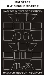 Il-2 (single seater) Mask für Hobby Boss 1:32