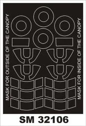 Hurricane Mk.I (early) mask für PCM 1:32