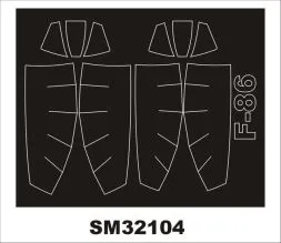 F-86 Sabre Mask für Kinetic/ Italeri 1:32