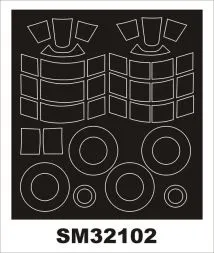 Hawker Hurricane mask für Revell 1:32