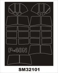 P-40N mask für Hasegawa 1:32