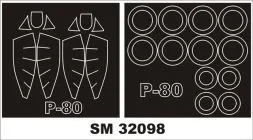 P-80 mask für Czech Model 1:32
