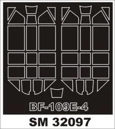 Bf 109E-4 Mask for Eduard 1:32