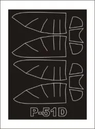 P-51D Mustang mask für Trumpeter 1:32