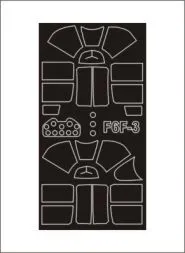 F6F-3 Hellcat mask für Trumpeter 1:32