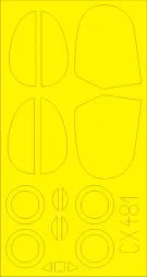 B-534 early mask für Eduard 1:72