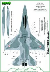 F-16C/D Polish Stencils 1:72