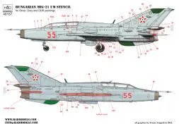 MiG-21UM Hungarian, DDR stencil 1:48