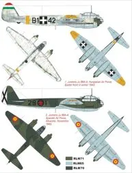 Ju 88A-4 super mask für Revell 1:32