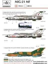 MiG-21MF - Slovakian & Hungarian Air Force 1:72