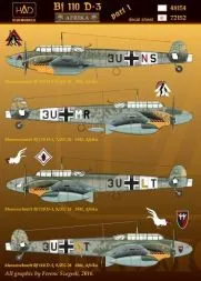 Bf 110D-3 Afrika part.1 1:72