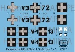 Bf 109G-6/G-14 1:72