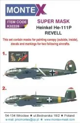 Heinkel He 111P super mask für Revell 1:32