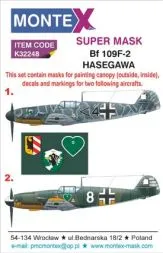 Bf 109F-2 super mask für Hasegawa 1:32