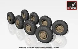 BTR-60 wheels w/ weighted K-58 tires 1:48