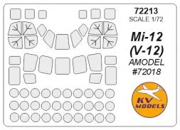 Mil Mi-12 (V-12) mask for Amodel 1:72