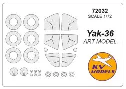 Yak-36 mask for ART Model 1:72