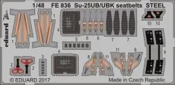 Su-25UB/UBK seatbelts STEEL 1:48
