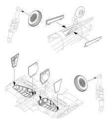 Westland Wyvern - Undercarriage set for Trumpeter 1:48