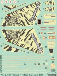 F-16AM Portuguese Jaguares - Tiger Meet 2011 1:48