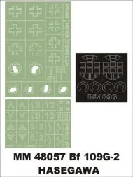 Bf 109G-2 maxi mask for Hasegawa 1:48