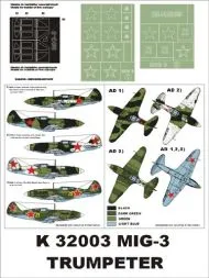 MiG-3 super mask for Trumpeter Part.1 1:32