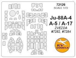 Ju 88A-4/5/17 mask for Zvezda 1:72